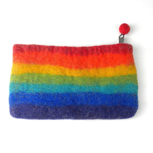 Felt Rainbow Pouch