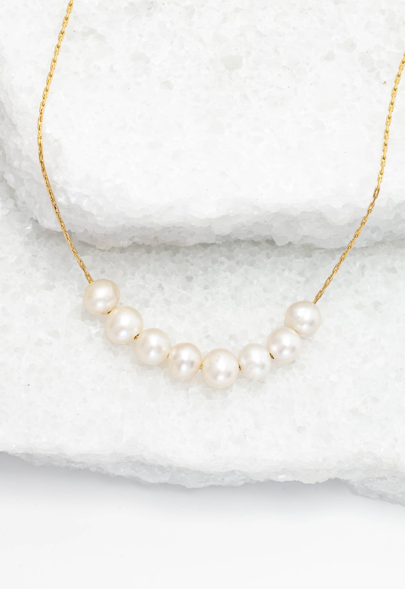 Harmony Pearl Cluster Necklace - Recetas Fair Trade