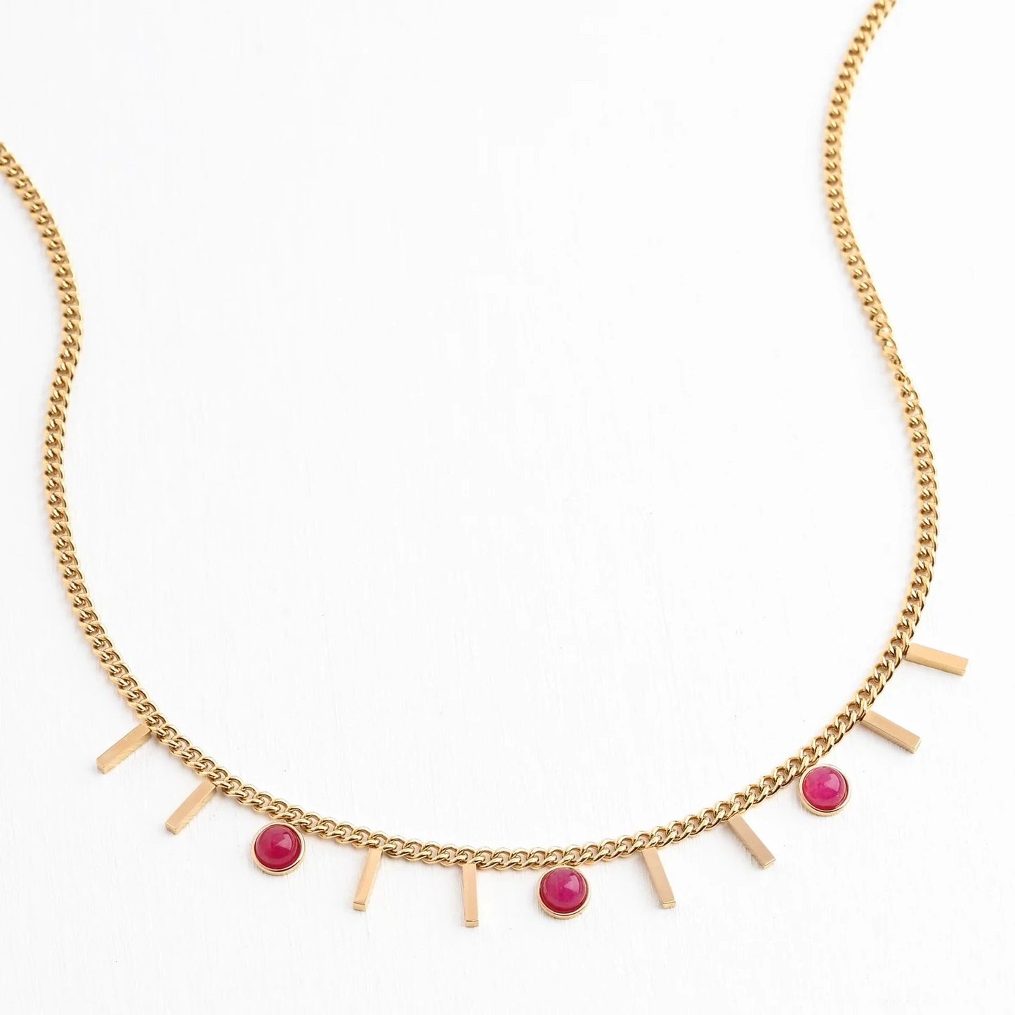 Helio Necklace in Scarlet - Recetas Fair Trade