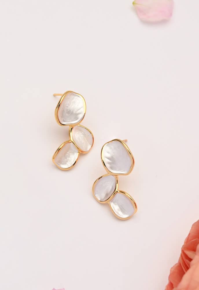 Hope Echo Earrings in Ivory - Recetas Fair Trade