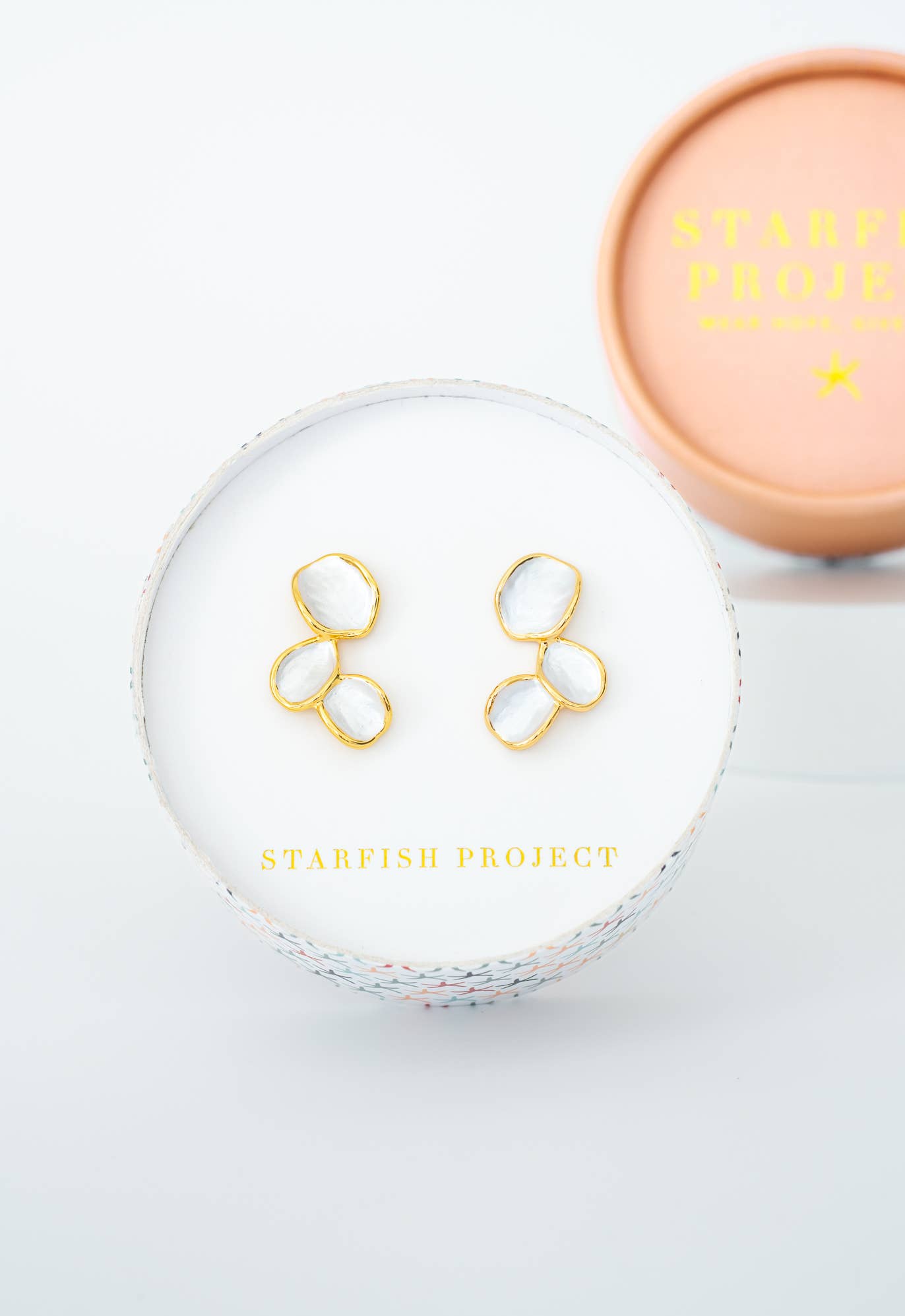Hope Echo Earrings in Ivory - Recetas Fair Trade