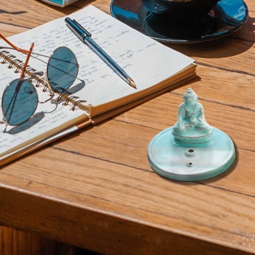 Incense Burner Celadon Buddha - Tibet Collection - Recetas Fair Trade