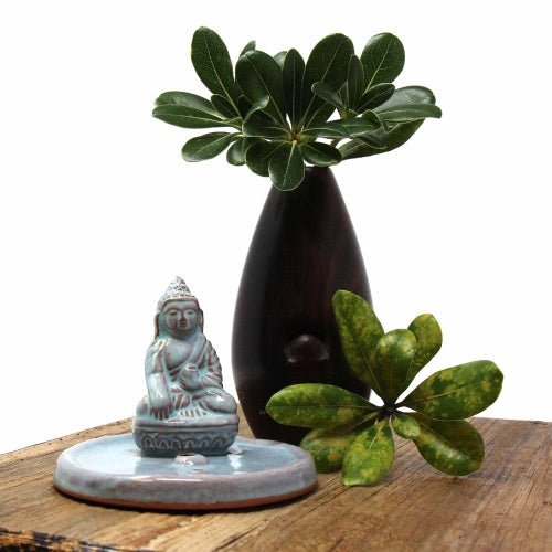 Incense Burner Celadon Buddha - Tibet Collection - Recetas Fair Trade