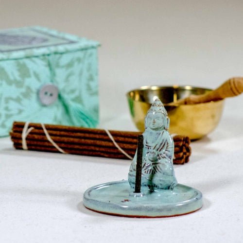 Incense Burner Celadon Buddha - Tibet Collection - Recetas Fair Trade