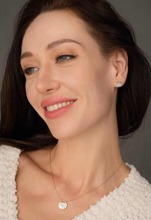 Iris Mother - of - Pearl Necklace - Recetas Fair Trade