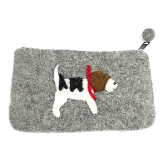 Jack Russell Felt Clutch - Global Groove (P) - Recetas Fair Trade