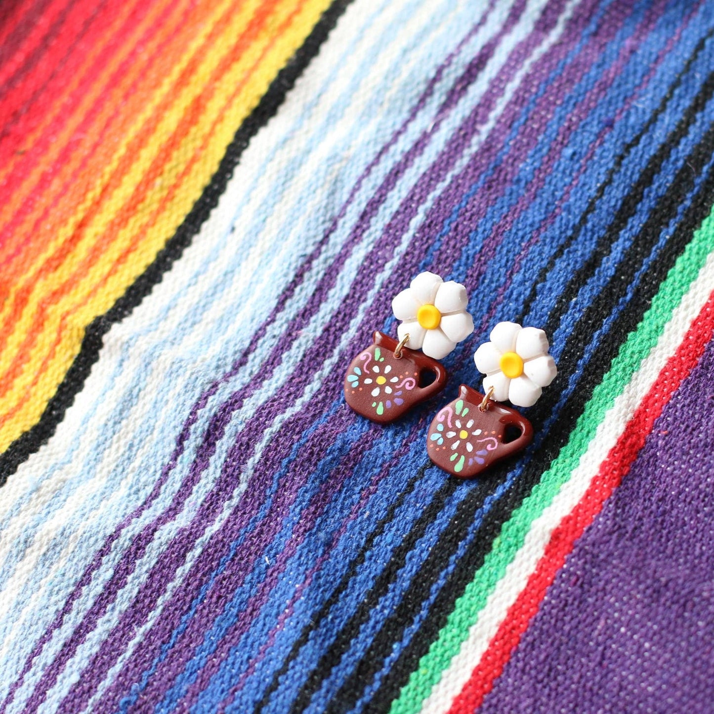 Jarrito Earrings, Coffee Cup Earrings - Recetas Fair Trade