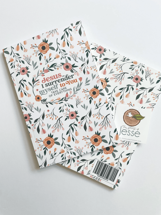 Jesus I surrender myself to You Ruled notebook - Recetas Fair Trade