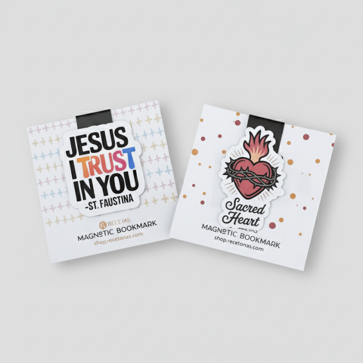 Jesus I Trust in You Magnetic Bookmark - Recetas Fair Trade