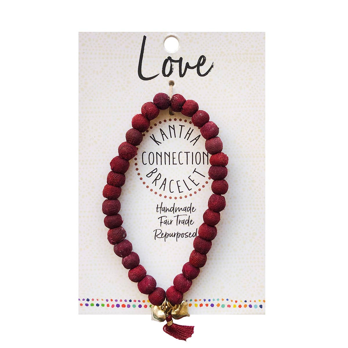 Kantha Connection Bracelet - Love - Recetas Fair Trade