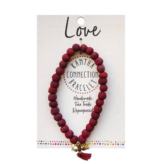 Kantha Connection Bracelet - Love - Recetas Fair Trade