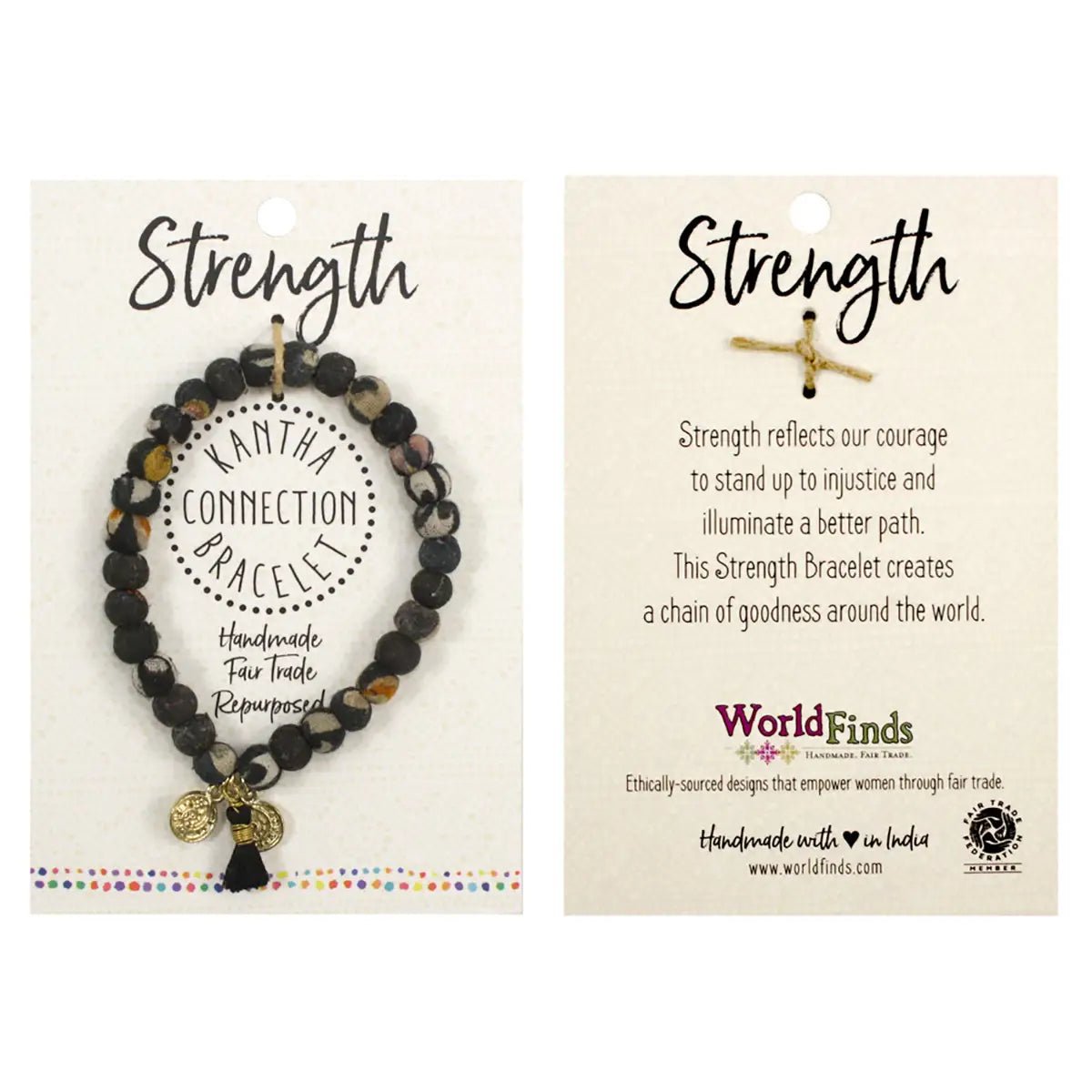 Kantha Connection Bracelet - Strength - Recetas Fair Trade