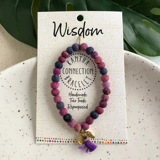 Kantha Connection Bracelet- Wisdom - Recetas Fair Trade