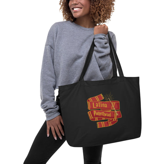 Latina Potterhead Gryffindor Large Organic Tote - Recetas Fair Trade