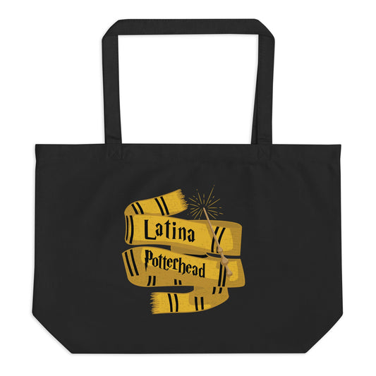 Latina Potterhead Hufflepuff Large Organic Tote - Recetas Fair Trade