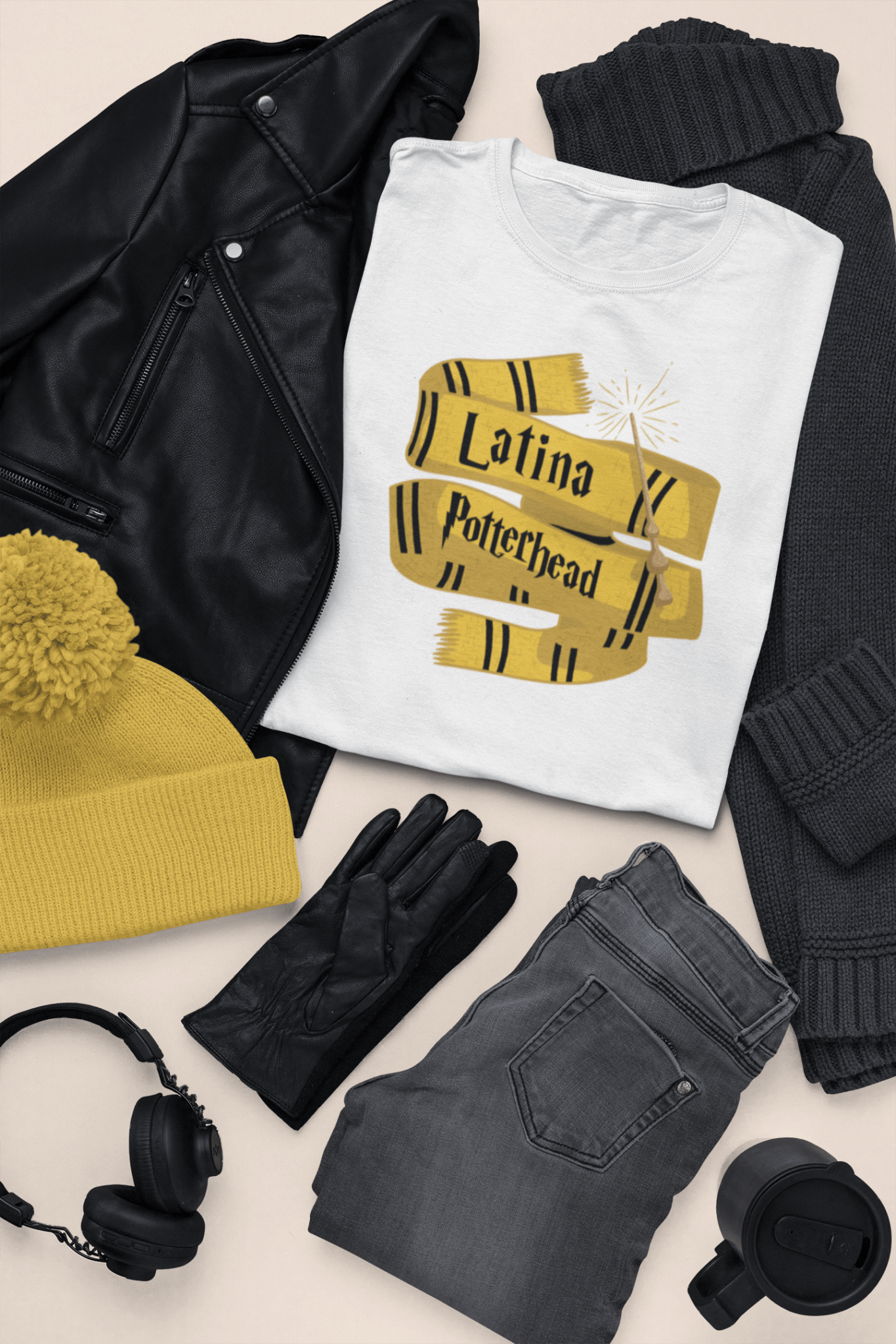 Latina Potterhead Hufflepuff Tee - Recetas Fair Trade