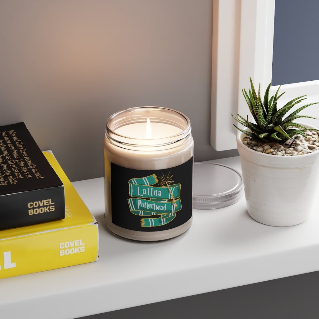 Latina Potterhead Slytherin Candle - Recetas Fair Trade
