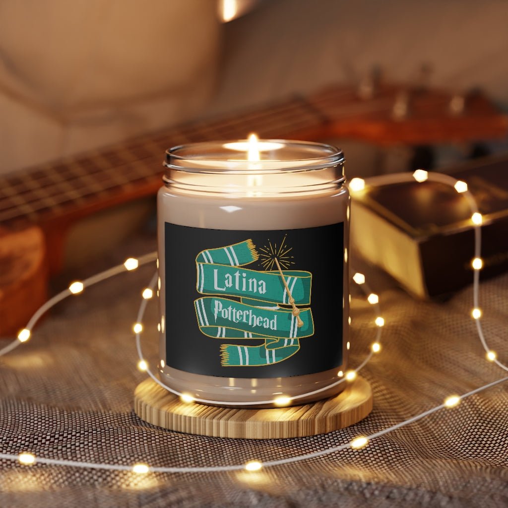 Latina Potterhead Slytherin Candle - Recetas Fair Trade