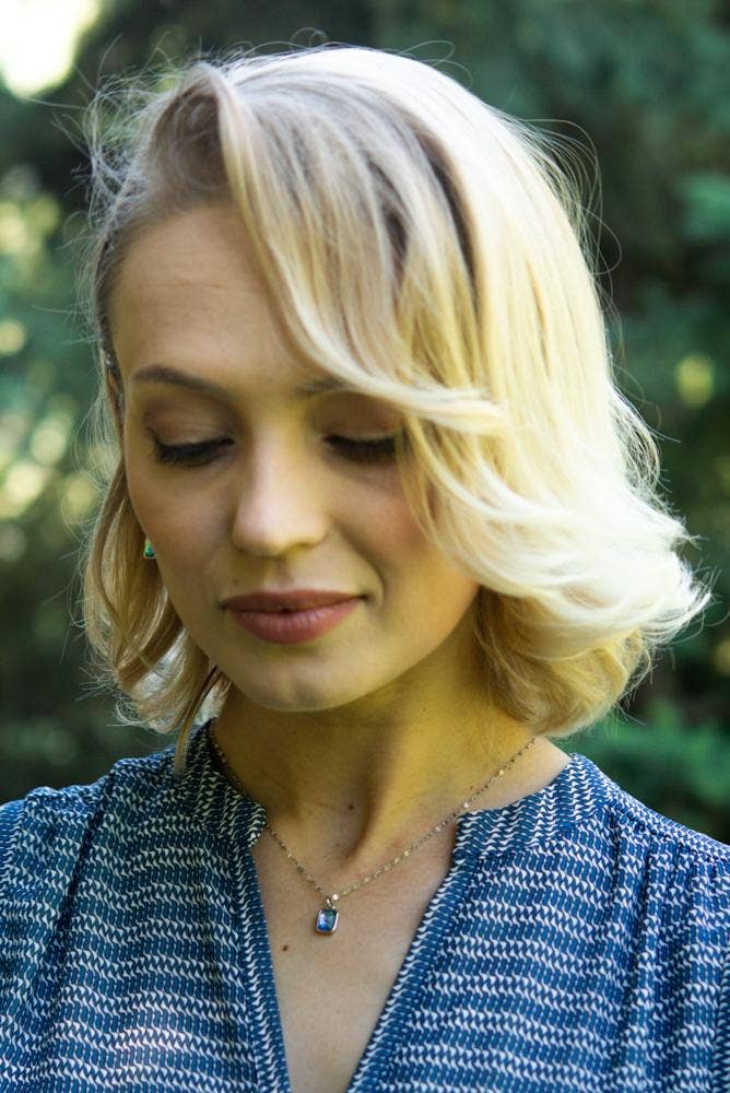 Lila Lavender & Silver Necklace - Recetas Fair Trade