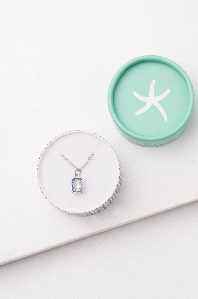 Lila Lavender & Silver Necklace - Recetas Fair Trade