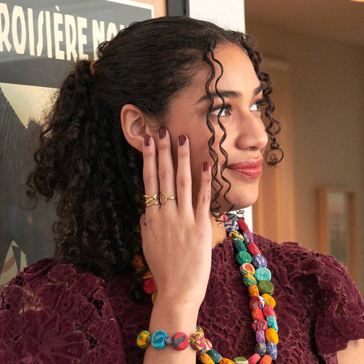 Linear X Ring - Silver - Recetas Fair Trade