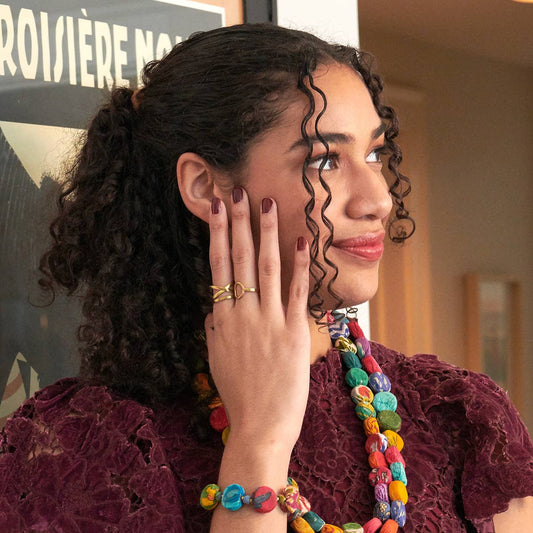Linear X Ring - Silver - Recetas Fair Trade