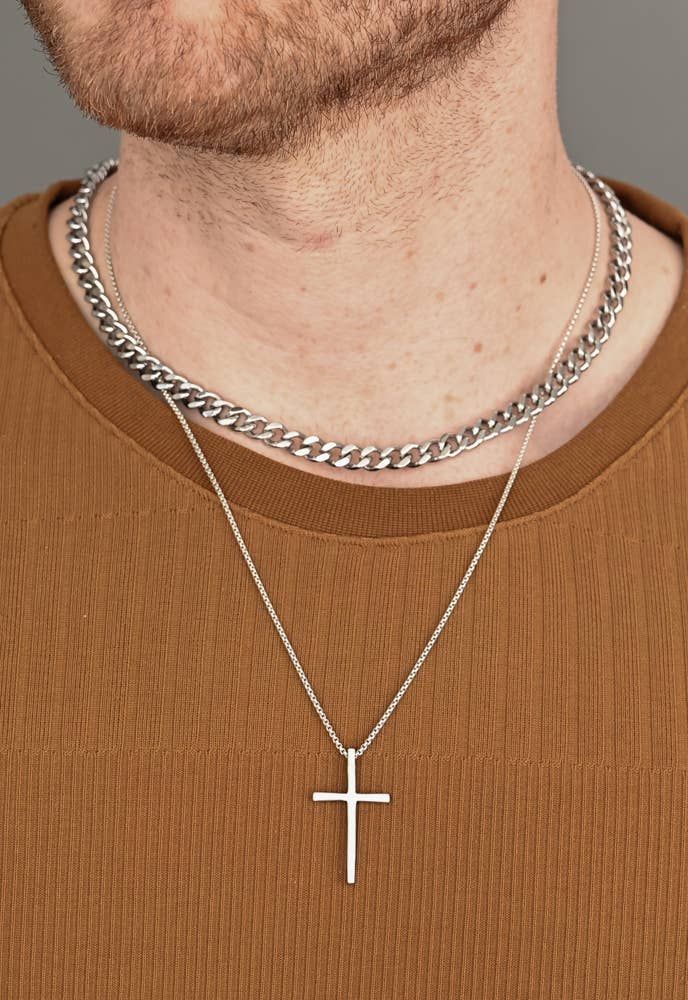 Linked Curb Chain in Stainless Steel - Recetas Fair Trade