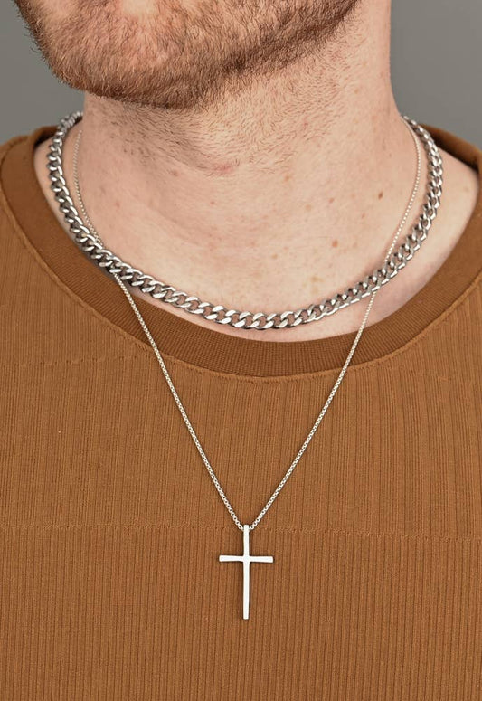 Linked Curb Chain in Stainless Steel - Recetas Fair Trade