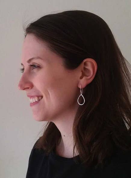 Lorena Loop Sterling Earrings - Recetas Fair Trade