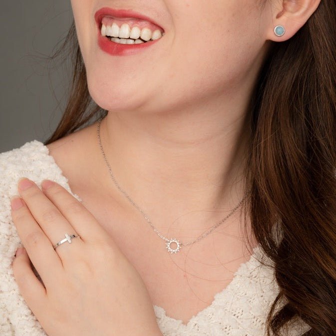 Mallory Silver Necklace - Recetas Fair Trade