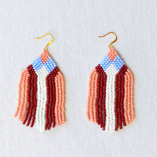 Maria Seed Bead Earrings - Recetas Fair Trade