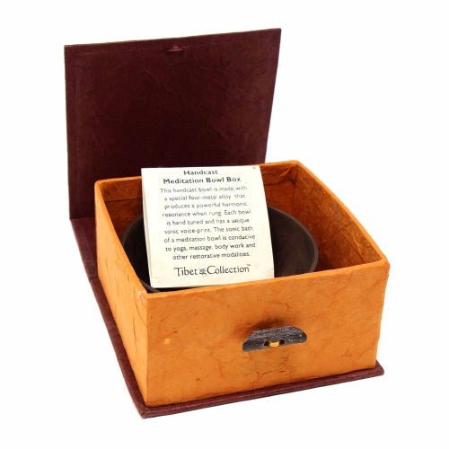 Meditation Bowl Box: 4'' Longevity - DZI (Meditation) - Recetas Fair Trade