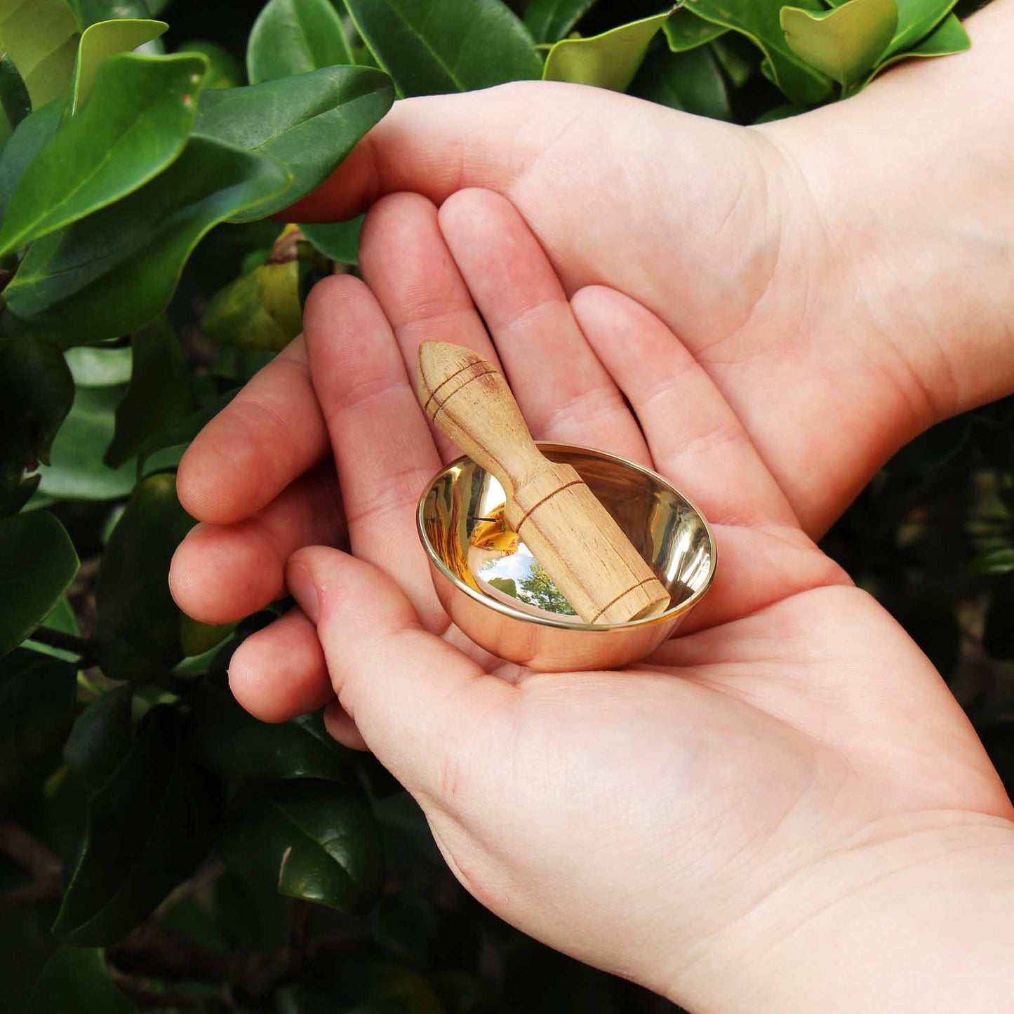 Mini Meditation Bowl Box: 2" Crown Chakra - DZI (Meditation) - Recetas Fair Trade