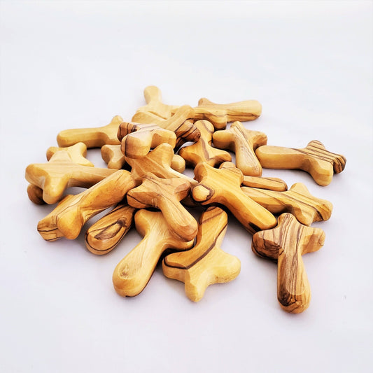 Mini Olive Wood Meditation Cross - Recetas Fair Trade