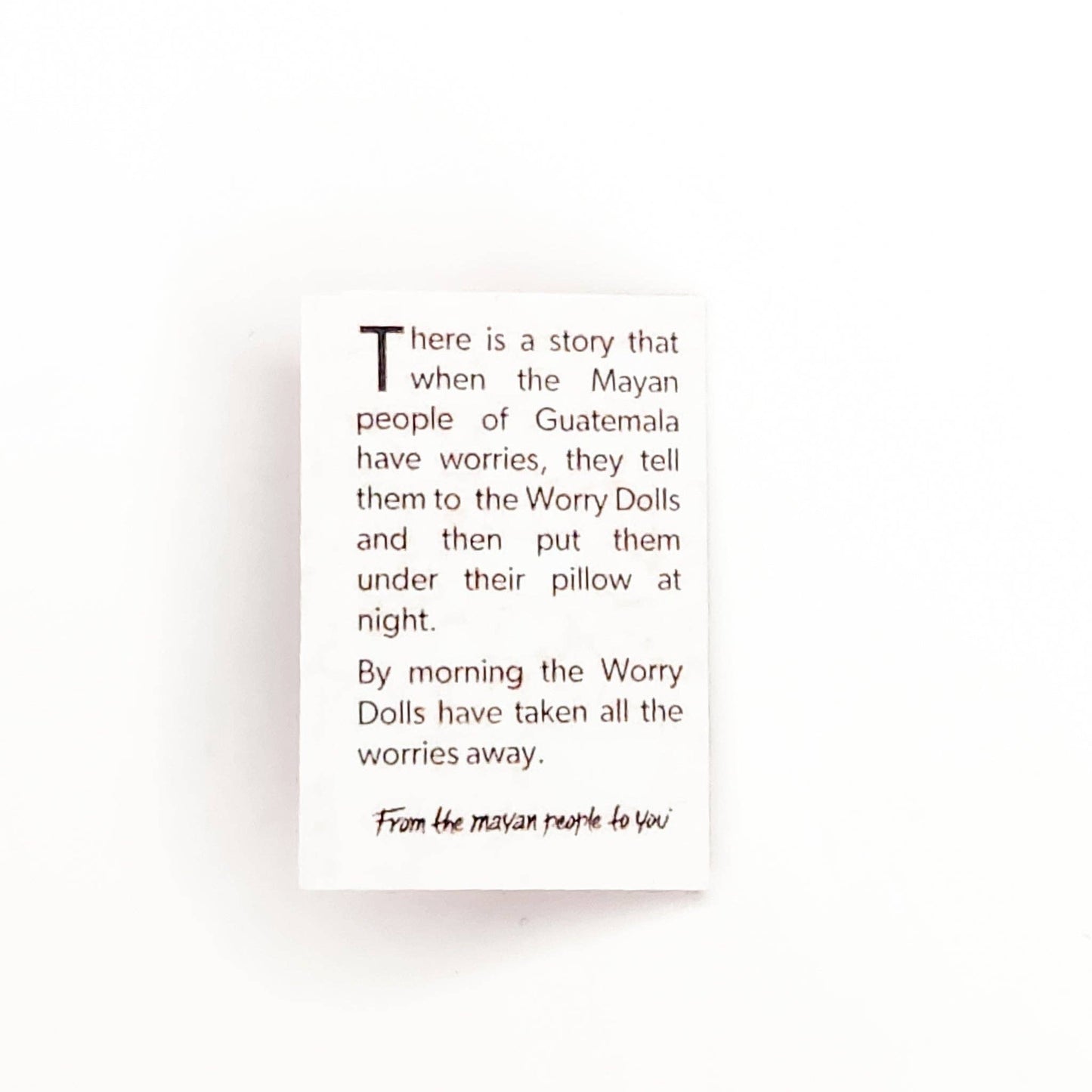 Mini Themed Worry People - Recetas Fair Trade