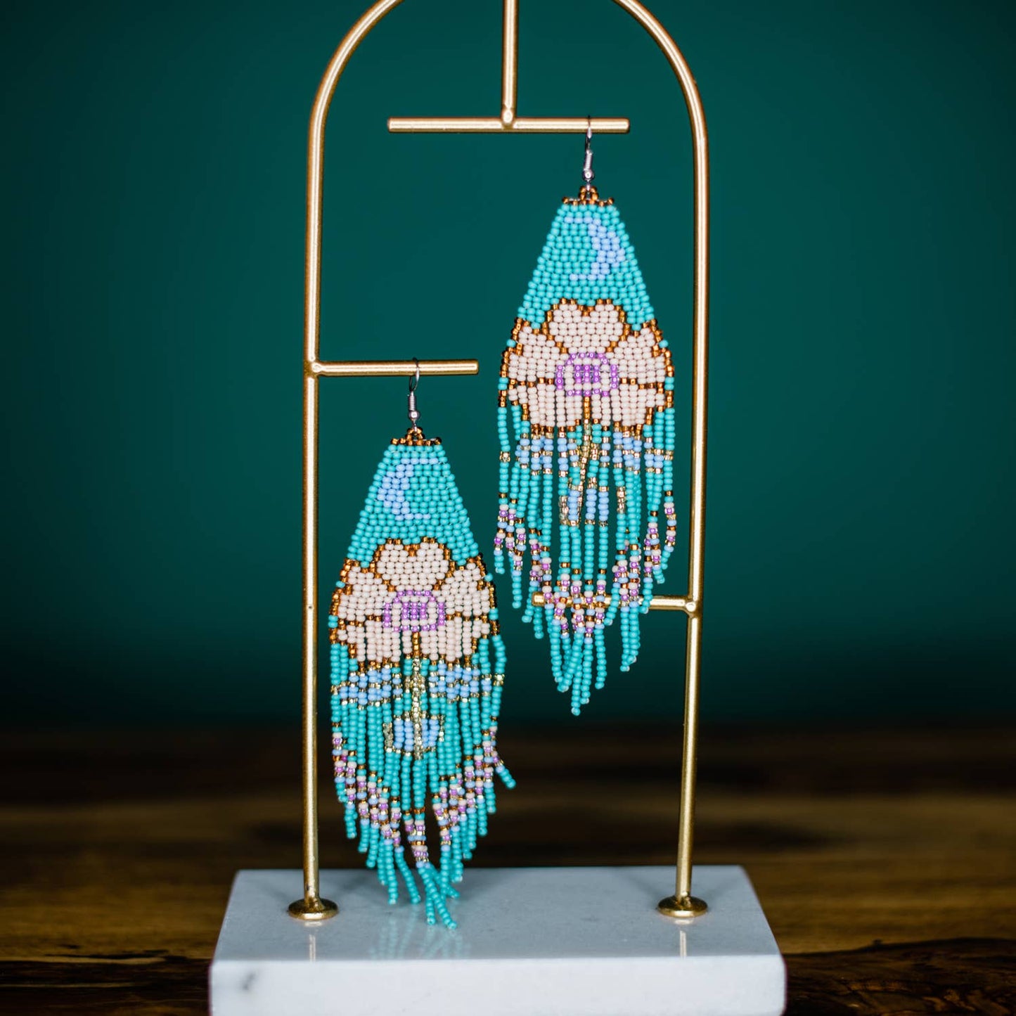 Moonflower Earrings - Recetas Fair Trade