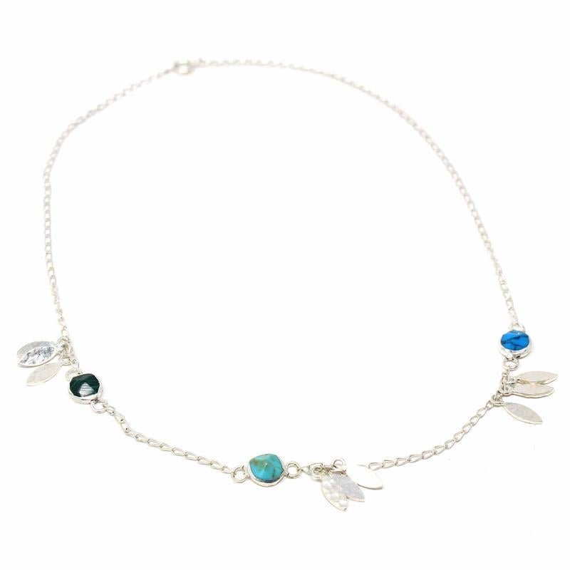 Necklace, Feathers and Turquoise - Recetas Fair Trade