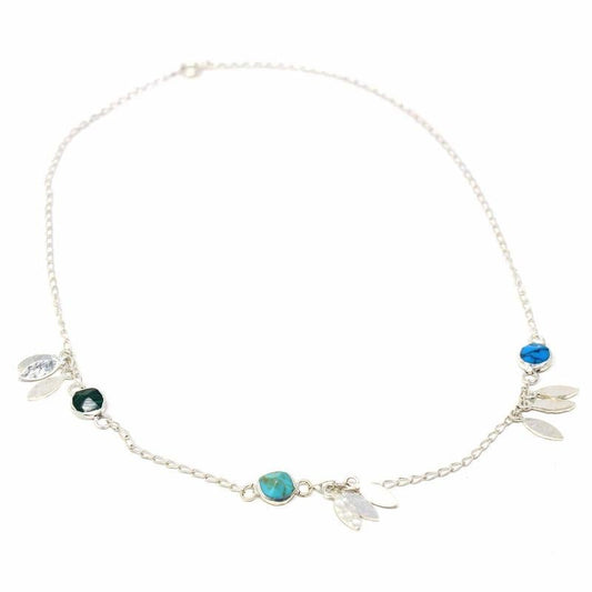 Necklace, Feathers and Turquoise - Recetas Fair Trade