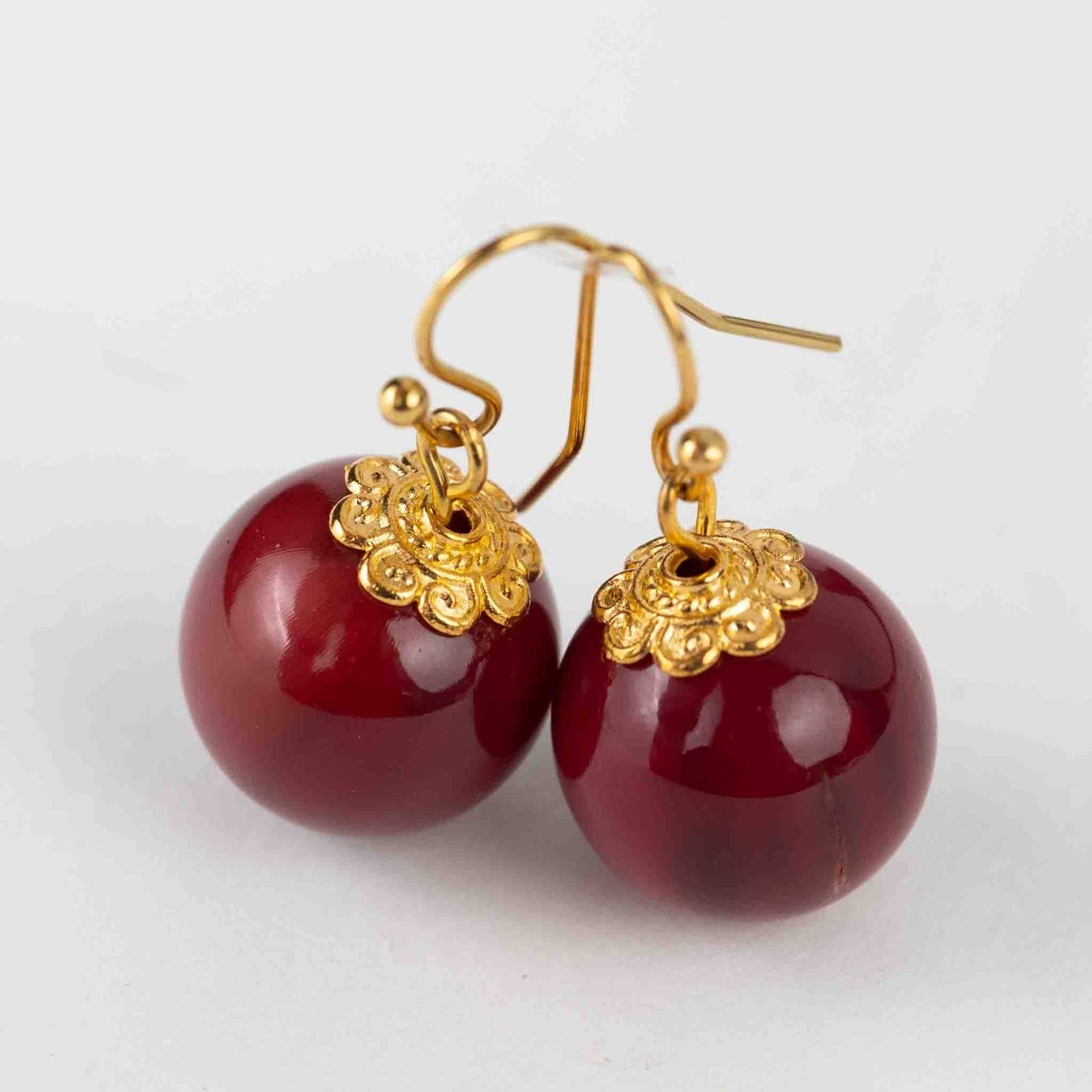 Nhi Cherry Drop Earrings - Recetas Fair Trade