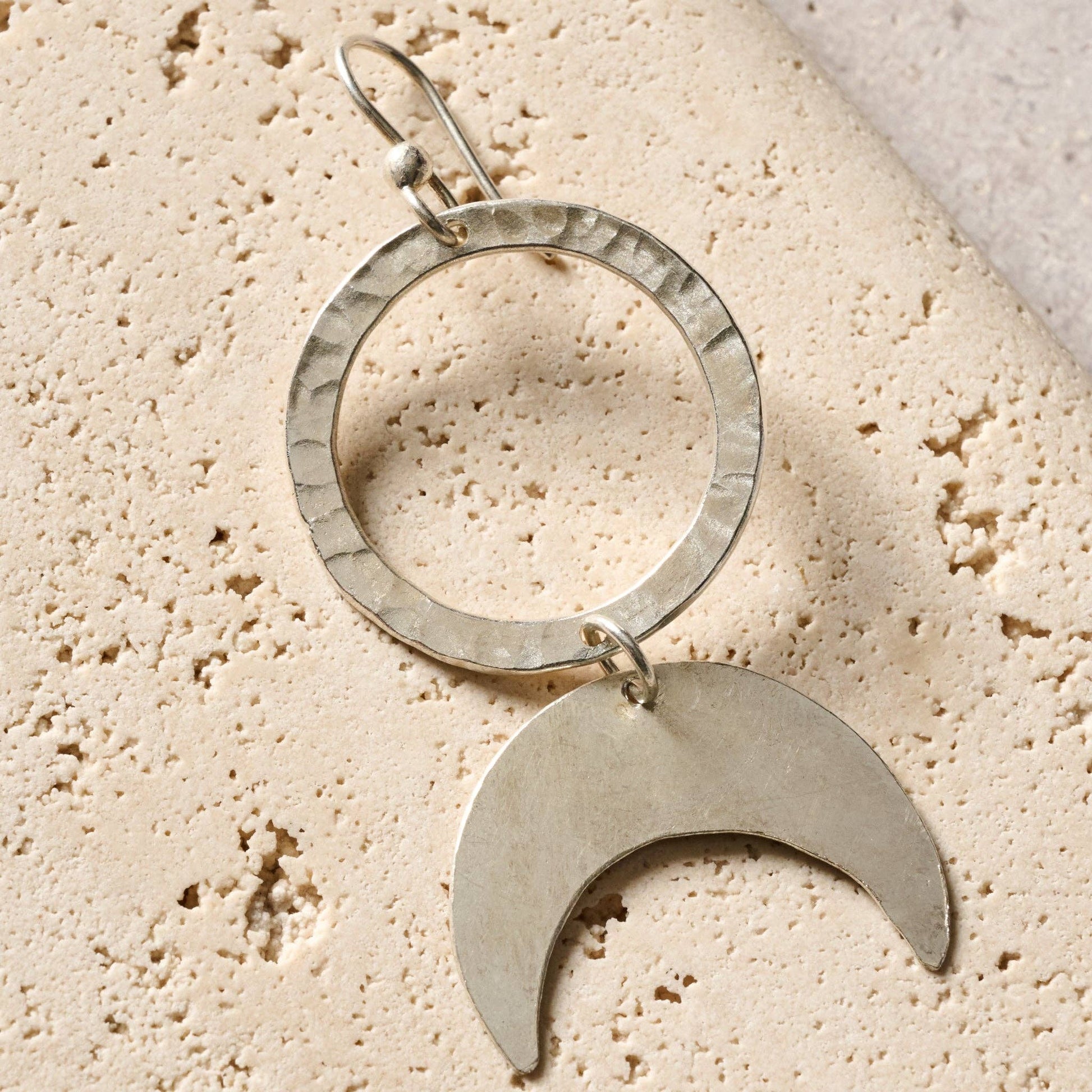Nuru Moon Drop Earrings - Recetas Fair Trade