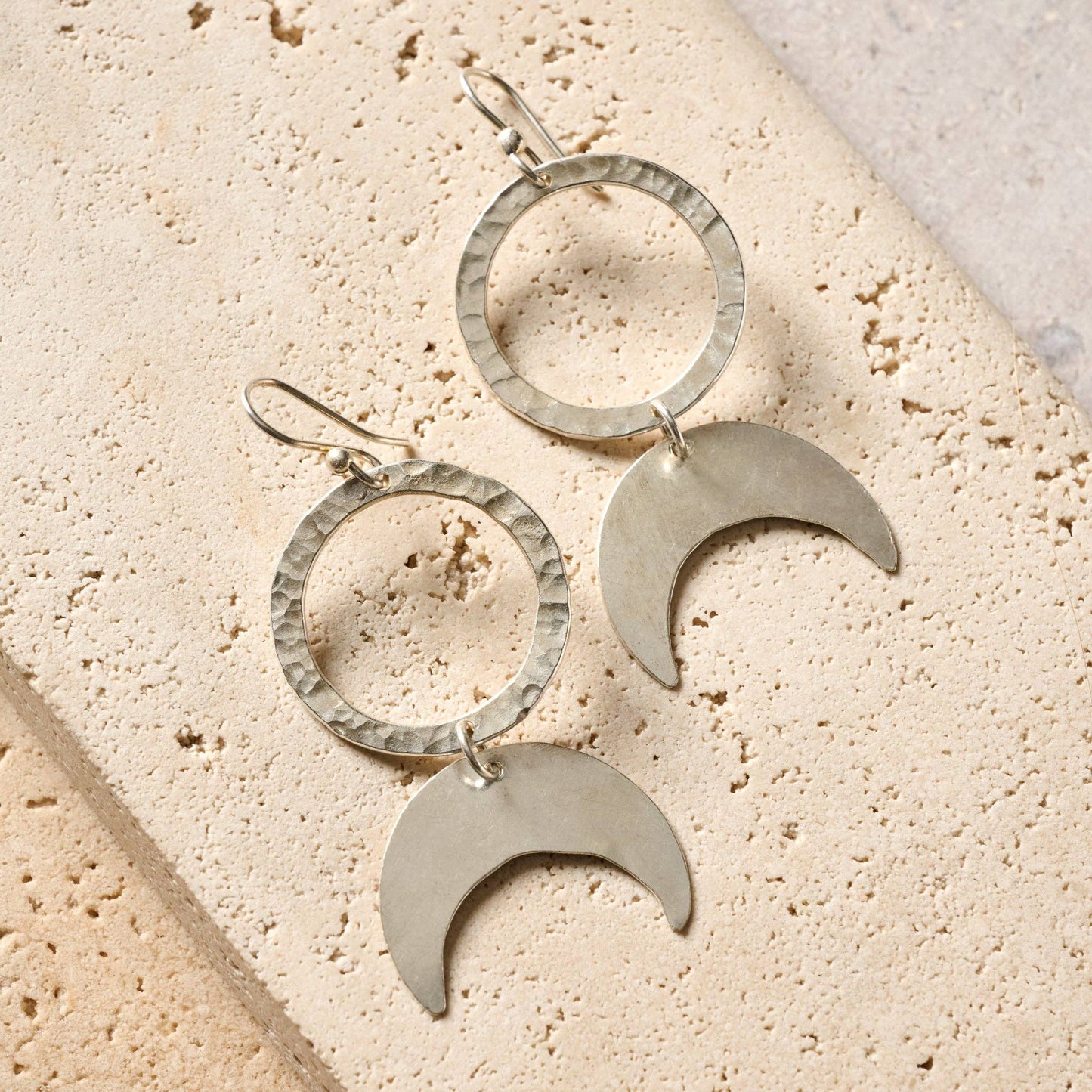 Nuru Moon Drop Earrings - Recetas Fair Trade