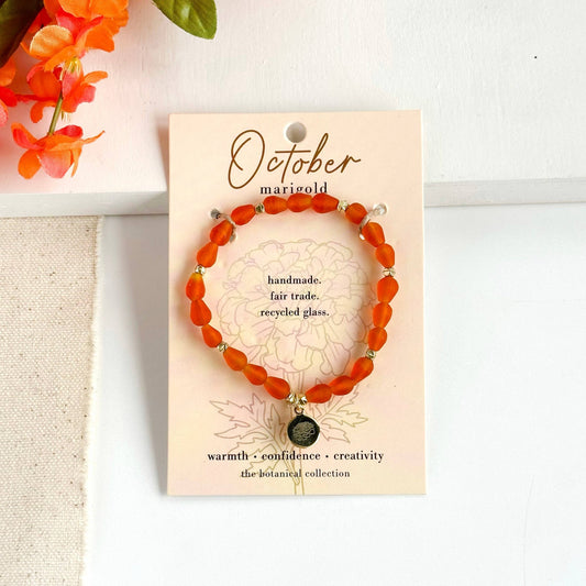 October Botanical Collection Bracelet - Recetas Fair Trade