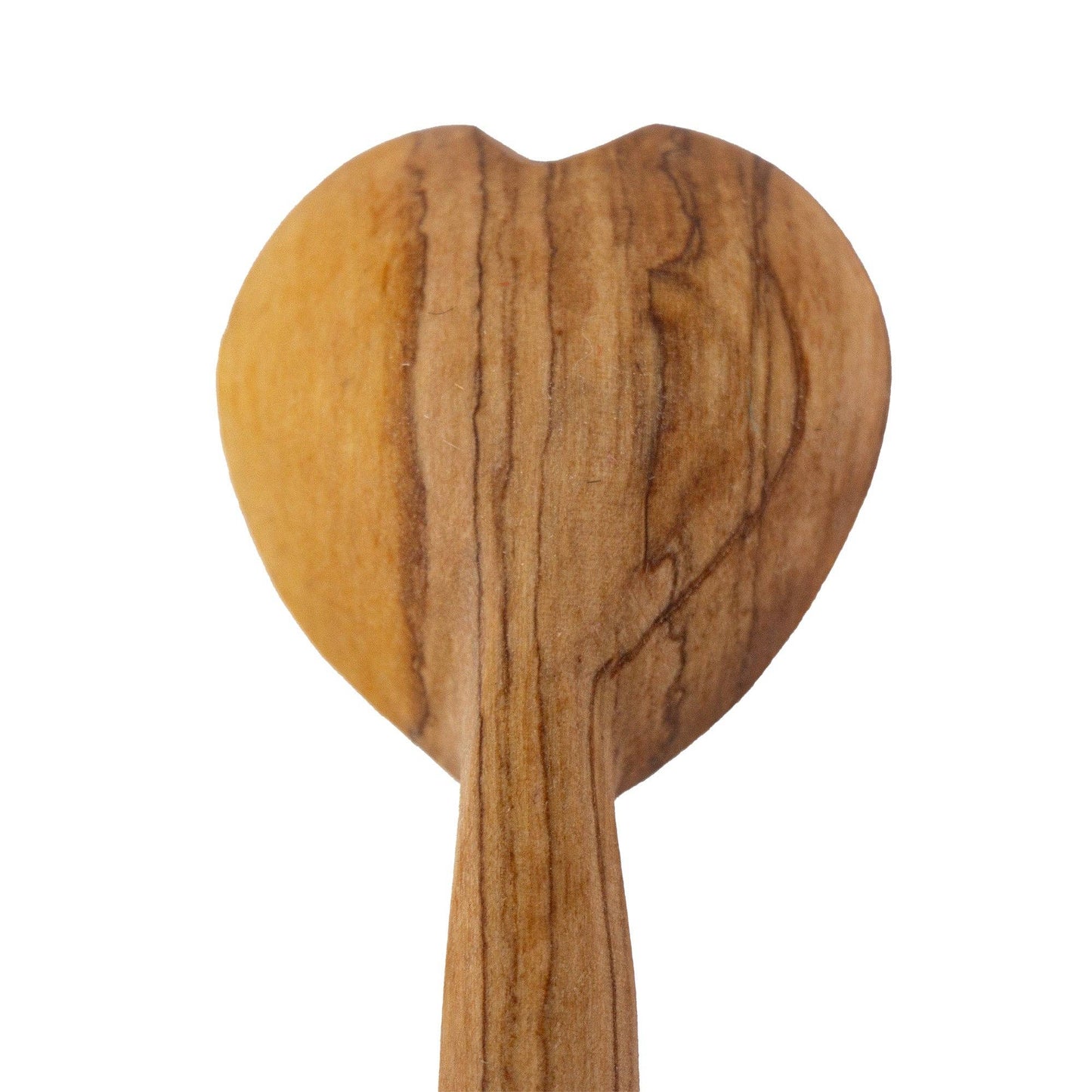 Olive Wood Heart Scoop Spoon, 6-7 inch - Recetas Fair Trade