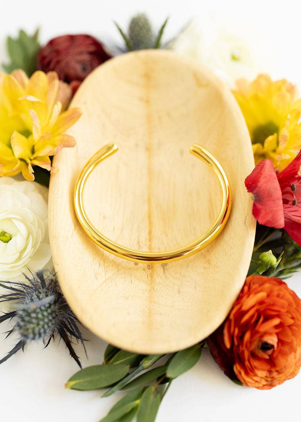 Open Cuff | Gold - Recetas Fair Trade