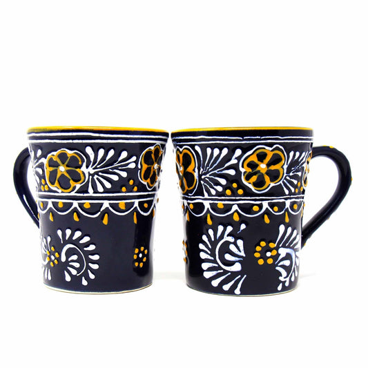 Pair of Flared Cup - Blue - Encantada - Recetas Fair Trade