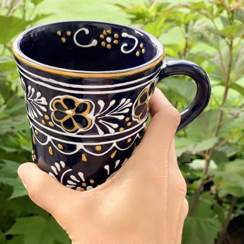 Pair of Flared Cup - Blue - Encantada - Recetas Fair Trade