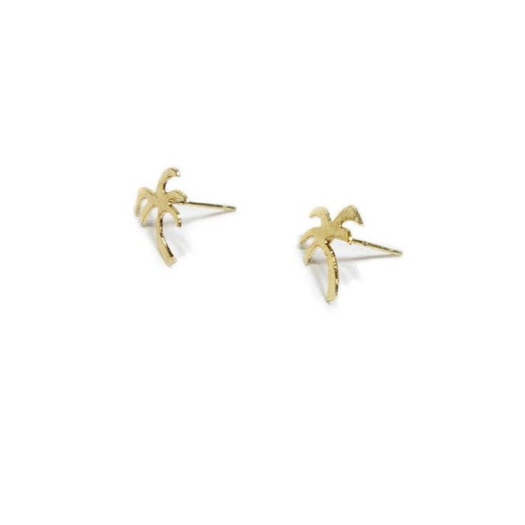 Palm Tree Stud Earrings - Recetas Fair Trade