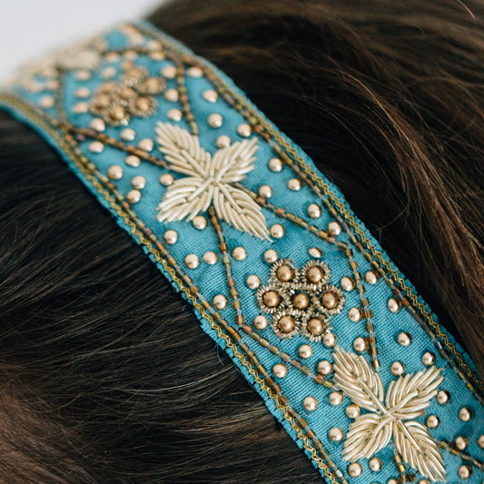 Patti Floral Beaded Headband - Recetas Fair Trade