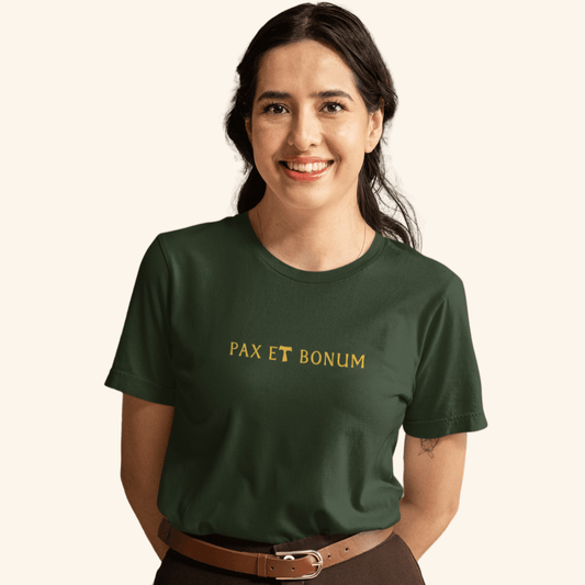 Pax et Bonum Franciscan T - Shirt - Recetas Fair Trade