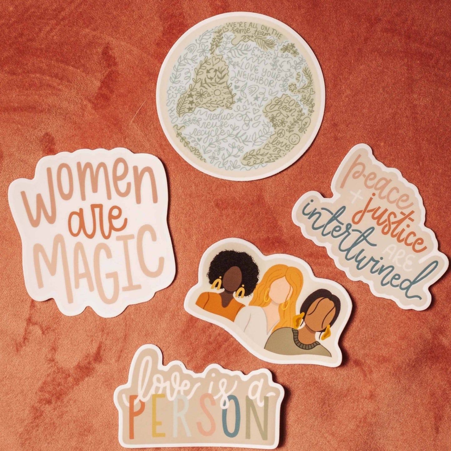 Peace + Justice Sticker - Recetas Fair Trade